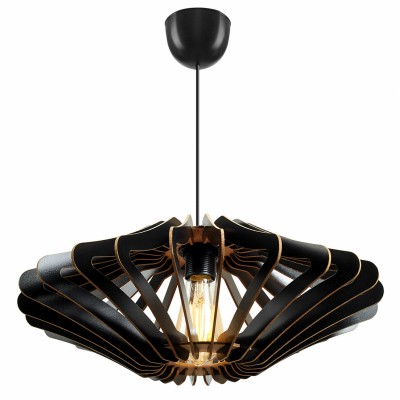 ΦΩΤΙΣΤΙΚΟ ΟΡΟΦΗΣ ΞΥΛΙΝΟ ΚΡΕΜΑΣΤΟ ΜΑΥΡΟ HM7351.03 Φ47x55Υ εκ.