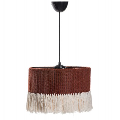 ΦΩΤΙΣΤΙΚΟ ΟΡΟΦΗΣ ΚΡΕΜΑΣΤΟ ΑΠΟ ΣΧΟΙΝΙ ΚΑΦΕ ΛΕΥΚΟ HM7657.03 Φ30x65 εκ.