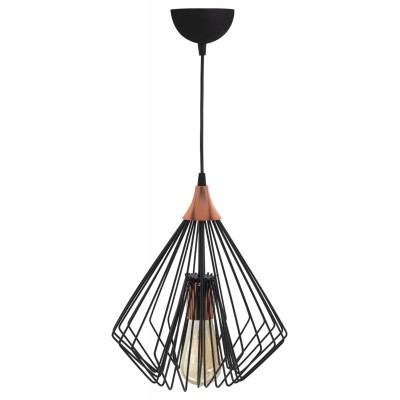 ΦΩΤΙΣΤΙΚΟ ΟΡΟΦΗΣ ΜΑΥΡΟ ΜΕΤΑΛΛΟ ΣΧΗΜΑ ΔΙΑΜΑΝΤΙ Φ28x60Yεκ.HM7683.01