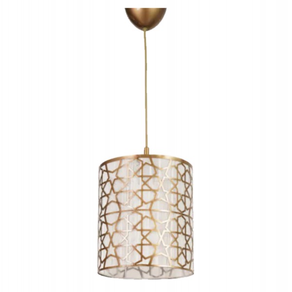 ΦΩΤΙΣΤΙΚΟ ΟΡΟΦΗΣ ΚΡΕΜΑΣΤΟ ΜΑΚΡΟΣΤΕΝΟ ΚΥΛΙΝΔΡΙΚΟ ΧΡΥΣΟ Φ20x66Yεκ.HM7646.01