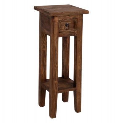 ΒΟΗΘΗΤΙΚΟ ΤΡΑΠΕΖΑΚΙ ΑΠΟ ΜΑΟΝΙ ΞΥΛΟ ΜΕ ΣΥΡΤΑΡΑΚΙ 25x25x66,5Υεκ.HM9484.01