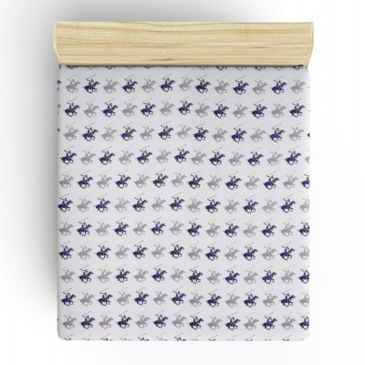 ΣΕΝΤΟΝΙ ΕΠΙΠΕΔΟ ΥΠΕΡΔΙΠΛΟ BEVERLY HILLS POLO CLUB HM12016 ΛΕΥΚΟ ΜΠΛΕ ΓΚΡΙ 240x260 εκ. 176BHP1229