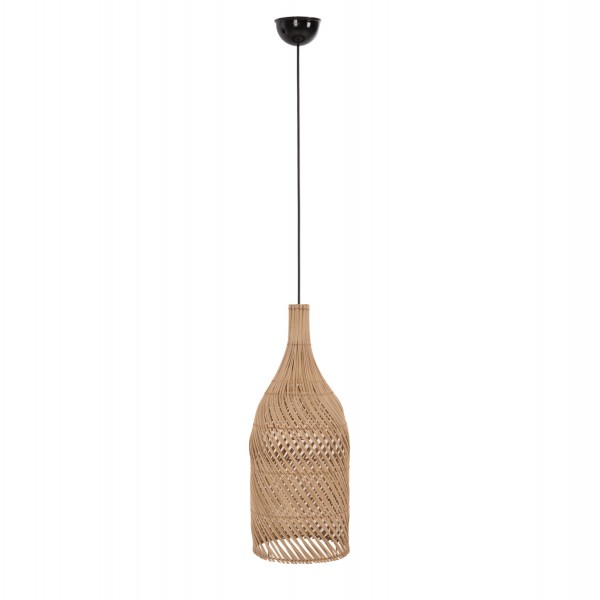 ΦΩΤΙΣΤΙΚΟ ΟΡΟΦΗΣ CARBOY HM7884 ΚΡΕΜΑΣΤΟ ΑΠΟ RATTAN ΣΕ ΦΥΣΙΚΟ ΧΡΩΜΑ Φ28x163,5Yεκ.