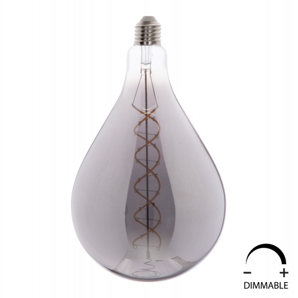 ΛΑΜΠΤΗΡΑΣ LED FILAMENT 8W E27 3000K SMOKE COLOR DIMMABLE  HM4052.03