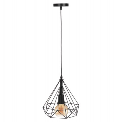 ΦΩΤΙΣΤΙΚΟ ΟΡΟΦΗΣ ΚΡΕΜΑΣΤΟ HM4063 ΜΑΥΡΟ ΜΕΤΑΛΛΙΚΟ ΚΑΠΕΛΟ 25x22x123Υεκ.