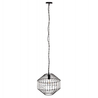 ΦΩΤΙΣΤΙΚΟ ΟΡΟΦΗΣ ΚΡΕΜΑΣΤΟ HM4092 ΜΕΤΑΛΛΙΚΟ ΜΑΥΡΟ ΚΑΠΕΛΟ Φ33,5x29-127,5Υεκ.