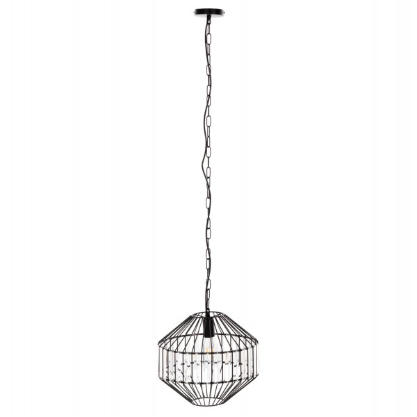 ΦΩΤΙΣΤΙΚΟ ΟΡΟΦΗΣ ΚΡΕΜΑΣΤΟ HM4092 ΜΕΤΑΛΛΙΚΟ ΜΑΥΡΟ ΚΑΠΕΛΟ Φ33,5x29-127,5Υεκ.