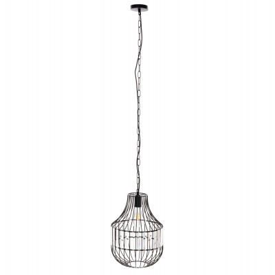 ΦΩΤΙΣΤΙΚΟ ΟΡΟΦΗΣ ΚΡΕΜΑΣΤΟ HM4093 ΜΕΤΑΛΛΙΚΟ ΜΑΥΡΟ ΚΑΙ ΓΥΑΛΙ Φ29x38-137Yεκ.