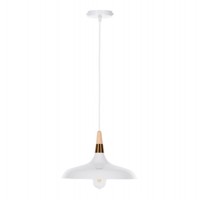 ΦΩΤΙΣΤΙΚΟ ΟΡΟΦΗΣ ΚΡΕΜΑΣΤΟ HM4081 ΛΕΥΚΟ ΜΕΤΑΛΛΟ-ΞΥΛΙΝΗ ΛΕΠΤΟΜΕΡΕΙΑ 35x35x113Υεκ