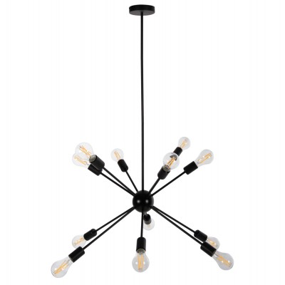 ΦΩΤΙΣΤΙΚΟ ΟΡΟΦΗΣ ΚΡΕΜΑΣΤΟ ΠΟΛΥΦΩΤΟ HM4173 ΜΕΤΑΛΛΟ ΜΑΥΡΟ Φ85x115Υεκ.