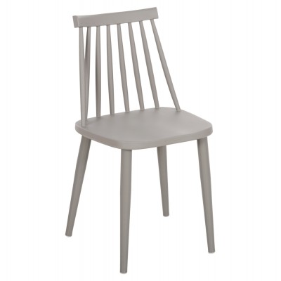 ΚΑΡΕΚΛΑ ΤΡΑΠΕΖΑΡΙΑΣ HM8052.22 VANESSA ΓΚΡΙ ΜΕ ΜΕΤΑΛΛΙΚΑ ΠΟΔΙΑ 42,5x44x81Υ εκ.