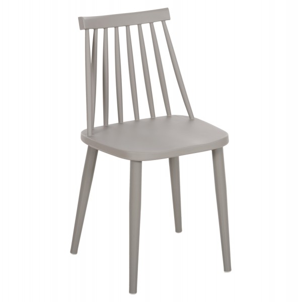 ΚΑΡΕΚΛΑ ΤΡΑΠΕΖΑΡΙΑΣ HM8052.22 VANESSA ΓΚΡΙ ΜΕ ΜΕΤΑΛΛΙΚΑ ΠΟΔΙΑ 42,5x44x81Υ εκ.