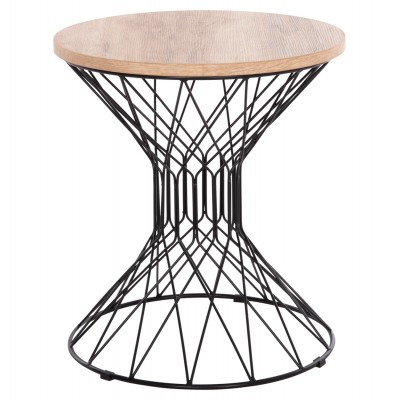 ΒΟΗΘΗΤΙΚΟ ΤΡΑΠΕΖΙ ΣΑΛΟΝΙΟΥ KEON HM18038.03 MDF TOP ΣΕ ΣΟΝΑΜΑ-ΜΕΤΑΛΛΟ Φ45x50Υεκ.