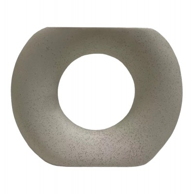 ΕΠΙΤΡΑΠΕΖΙΟ ΚΕΡΑΜΙΚΟ ΔΙΑΚΟΣΜΗΤΙΚΟ ELLIPTO HM4646.01 ΥΠΟΛΕΥΚΟ ΚΡΥΣΤΑΛΛΙΚΟ 18x6,5x14Υεκ