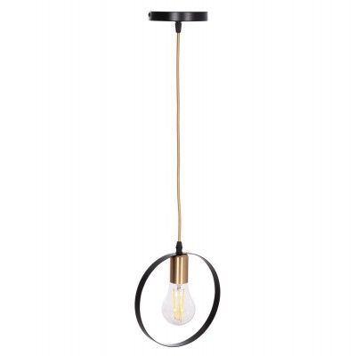 ΦΩΤΙΣΤΙΚΟ ΟΡΟΦΗΣ ΚΡΕΜΑΣΤΟ KRENT HM7425.11 ΜΑΥΡΟ-ΧΡΥΣΟ 20x4x125Υεκ.