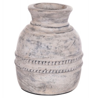 ΔΙΑΚΟΣΜΗΤΙΚΟ ΕΠΙΤΡΑΠΕΖΙΟ ΒΑΖΟ VERMO HM4393 ΤΕΡΑΚΟΤΑ ΣΕ ΑΝΟΙΧΤΟ ΓΚΡΙ Φ21x25Υεκ.