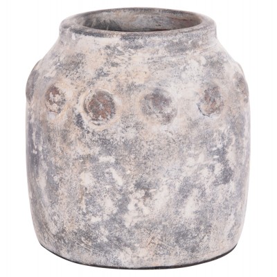 ΔΙΑΚΟΣΜΗΤΙΚΟ ΕΠΙΤΡΑΠΕΖΙΟ ΒΑΖΟ VERMO HM4392 ΤΕΡΑΚΟΤΑ ΣΕ ΓΚΡΙ Φ20x19Υεκ.