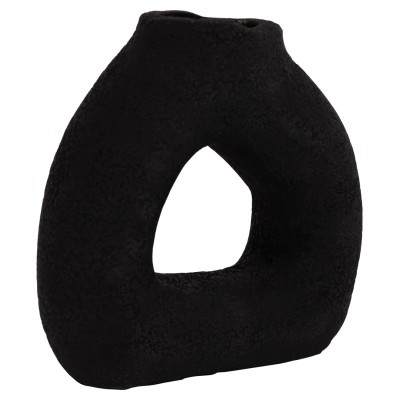 ΕΠΙΤΡΑΠΕΖΙΟ ΔΙΑΚΟΣΜΗΤΙΚΟ ΒΑΖΟ DECANT HM4667.01S ΤΕΡΑΚΟΤΑ ΣΕ ΜΑΥΡΟ--17.5x6.5x17Υεκ.